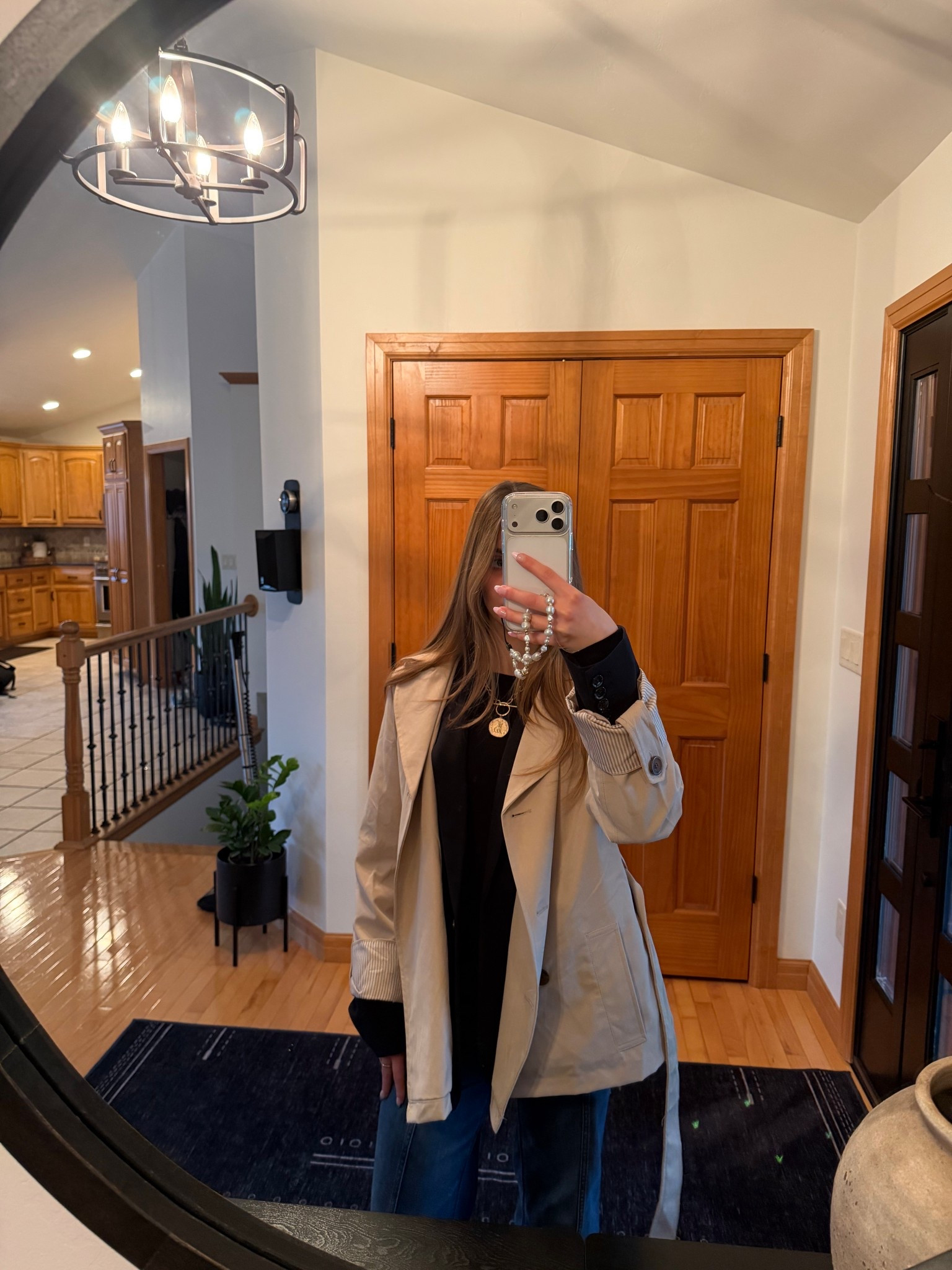 Tan jacket layered with a blazer and black long sleeve top. Dark wash jeans and accessories! A rainy day outfit must!

#LTKdayinmylife #LTKootd #LTKgrwm