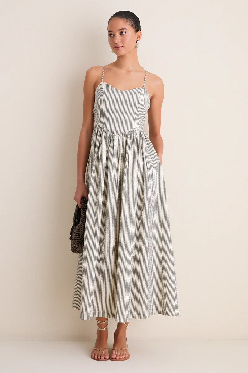 Newburyport Stripe Cotton Day Dress | Tuckernuck (US)
