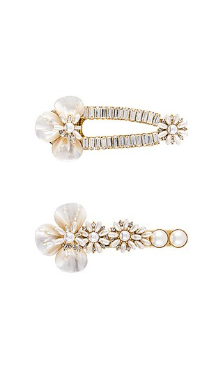 Maryjane Claverol Cepheus Hair Clip Set in Gold from Revolve.com | Revolve Clothing (Global)