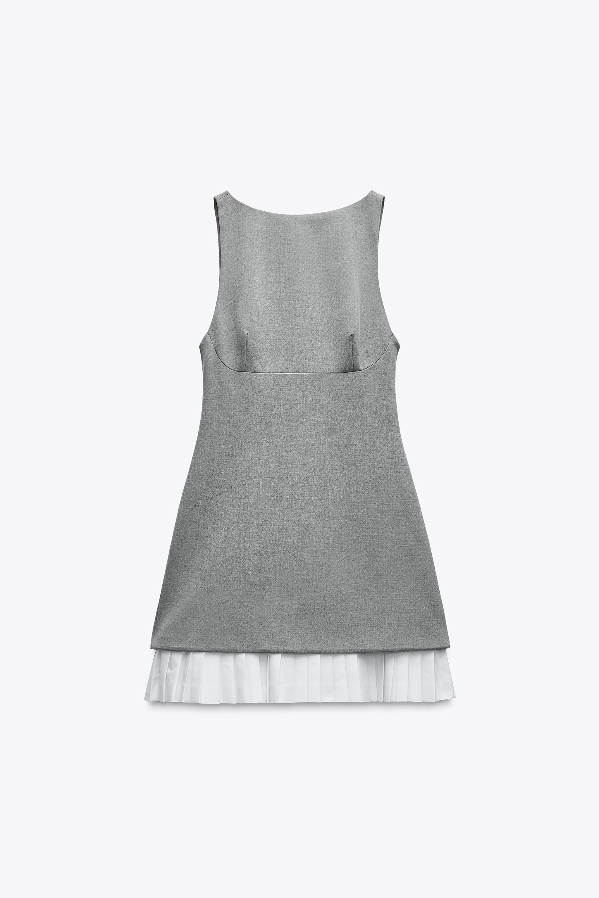 COMBINATION SHORT POPLIN DRESS | Zara US