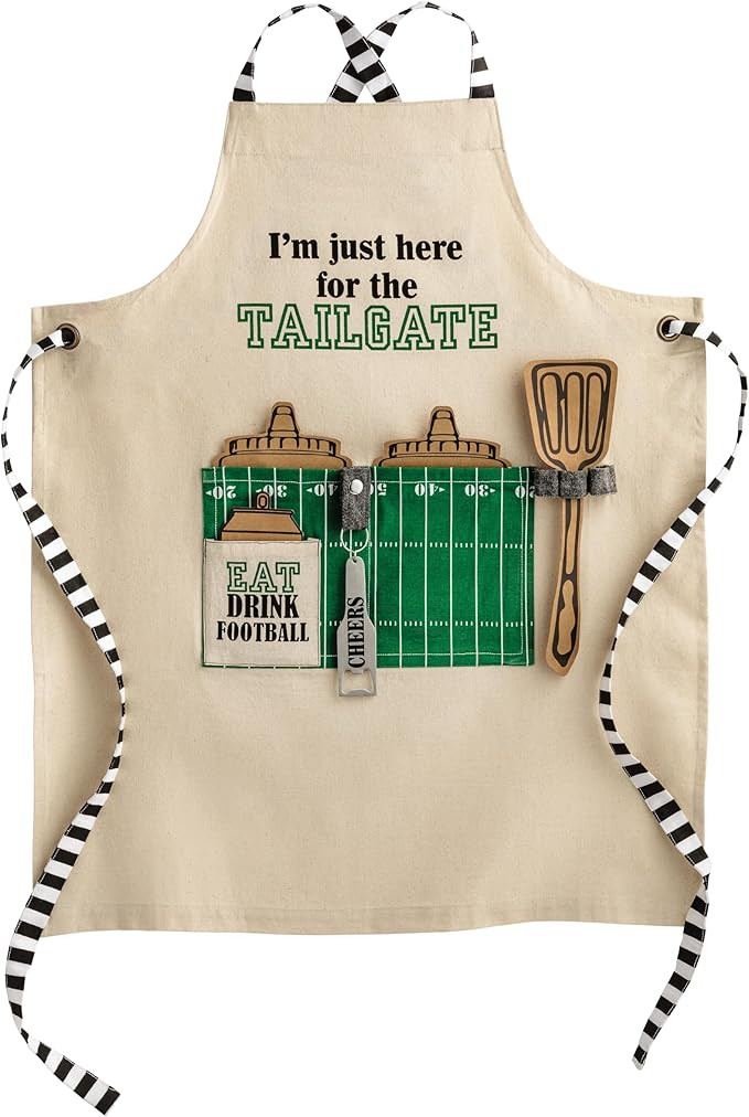 Mud Pie Football Tailgate Grill Apron | Amazon (US)