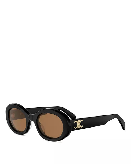 Triomphe Oval Sunglasses, 52mm | Bloomingdale's (US)