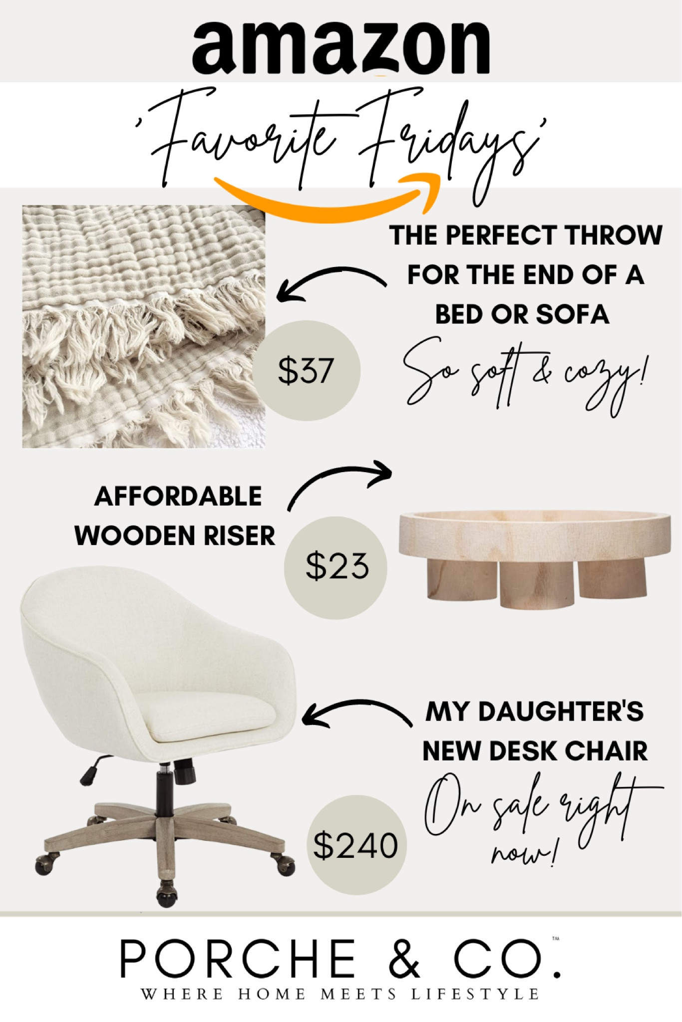 Amazon favorite fridays, desk chair, office chair, Amazon finds, Amazon prime home decor, wooden riser, throw blanket, throw #amazonfinds #amazonhomedecor 

#LTKhome #LTKsalealert #LTKstyletip