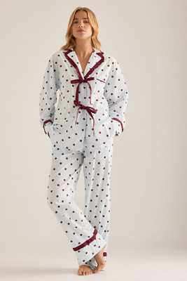 Damson Madder Antonella Polka Dot Pyjama Set | Anthropologie (UK)