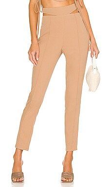 Camila Coelho Tiana Pants in Taupe from Revolve.com | Revolve Clothing (Global)