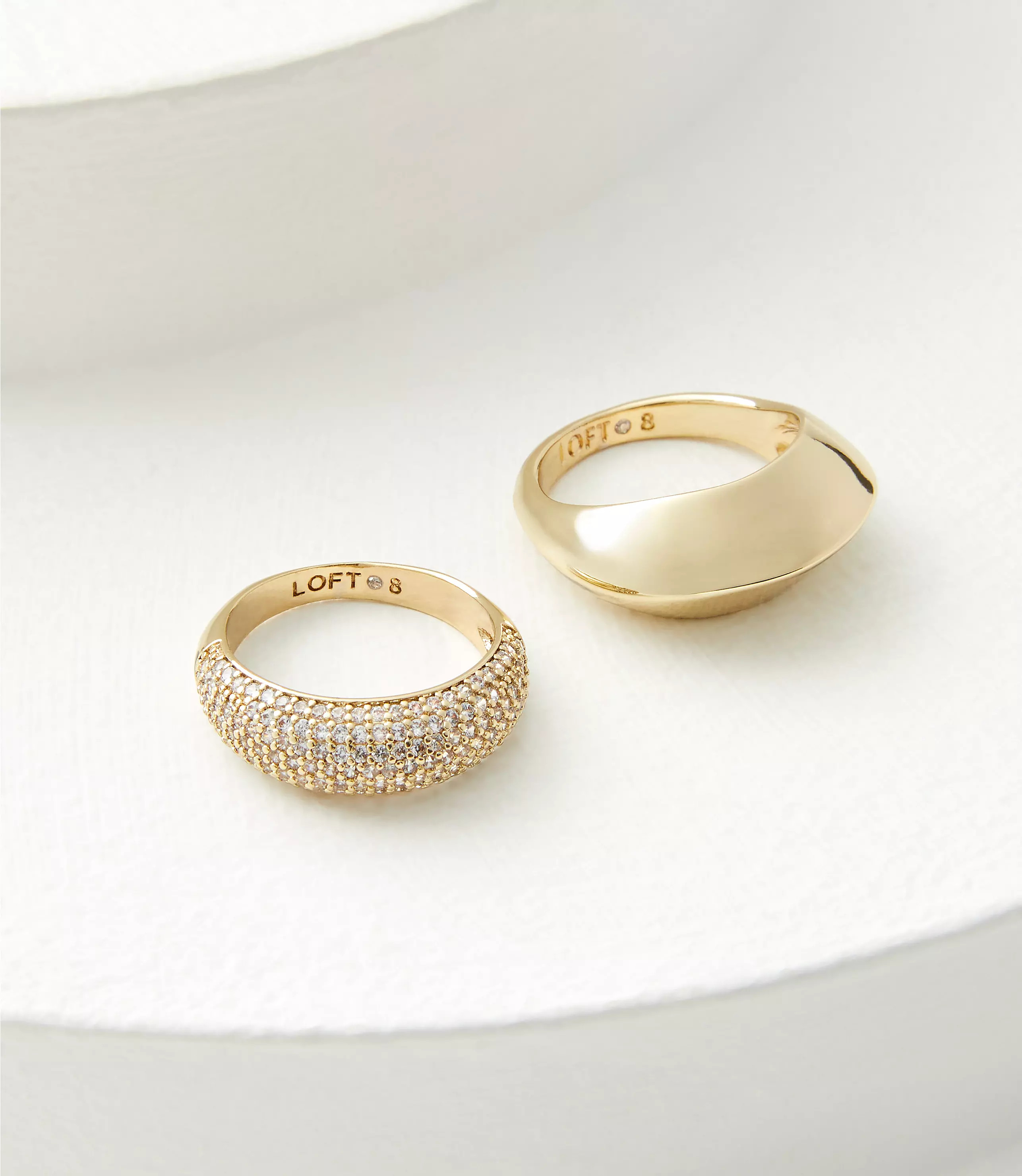 Crystal Ring Set | LOFT