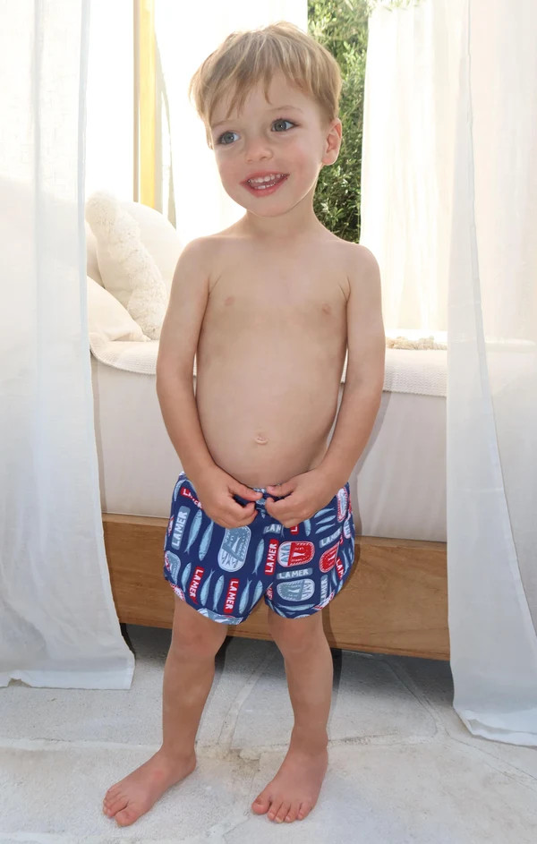 Little Beach Bum Trunks ~ Salty Sardines | Show Me Your Mumu