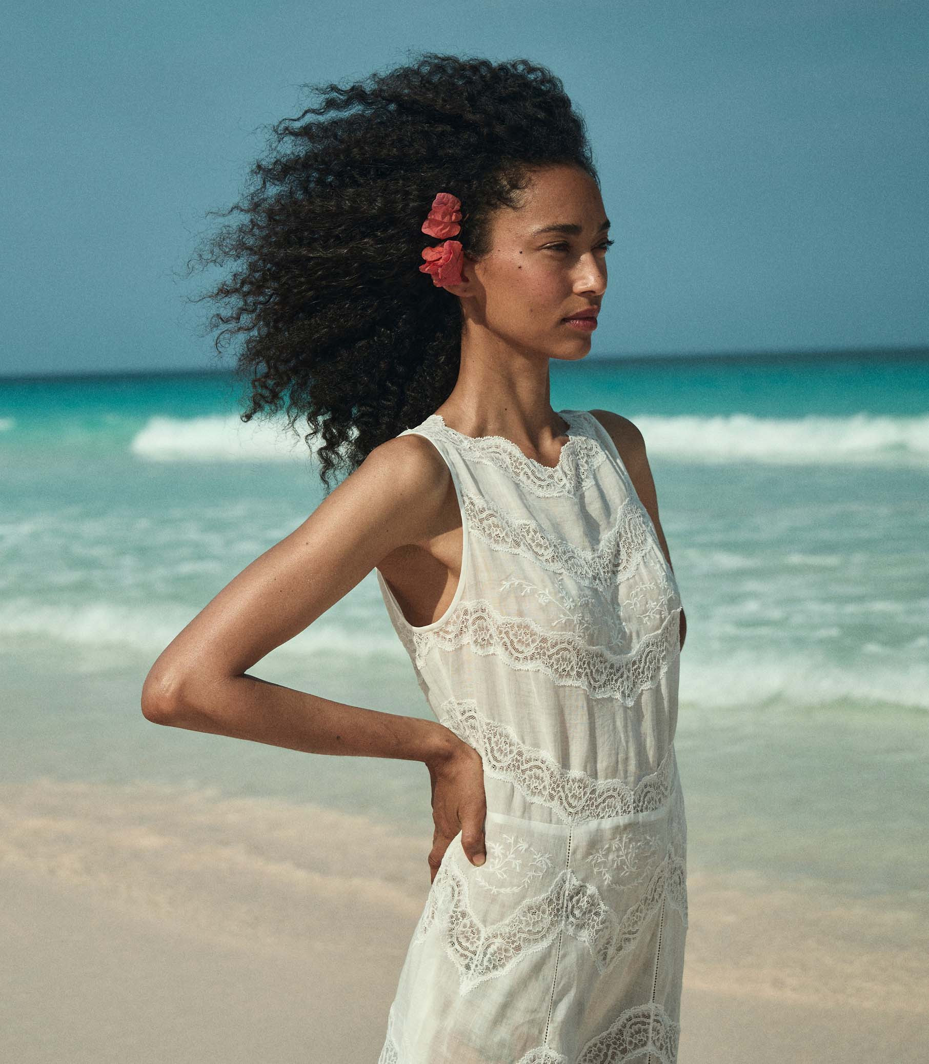 Evanora Dress - Salt | DÔEN | DOEN