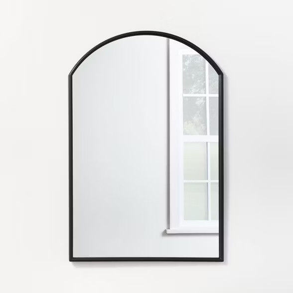 20" x 30" Arched Decorative Wall Mirror with Corners Antique Pewter - Threshold™ designed with ... | Target