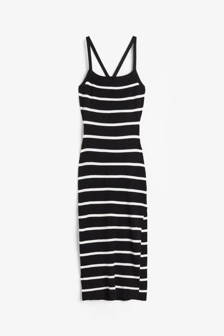 Open-backed Rib-knit Dress | H&M (US)