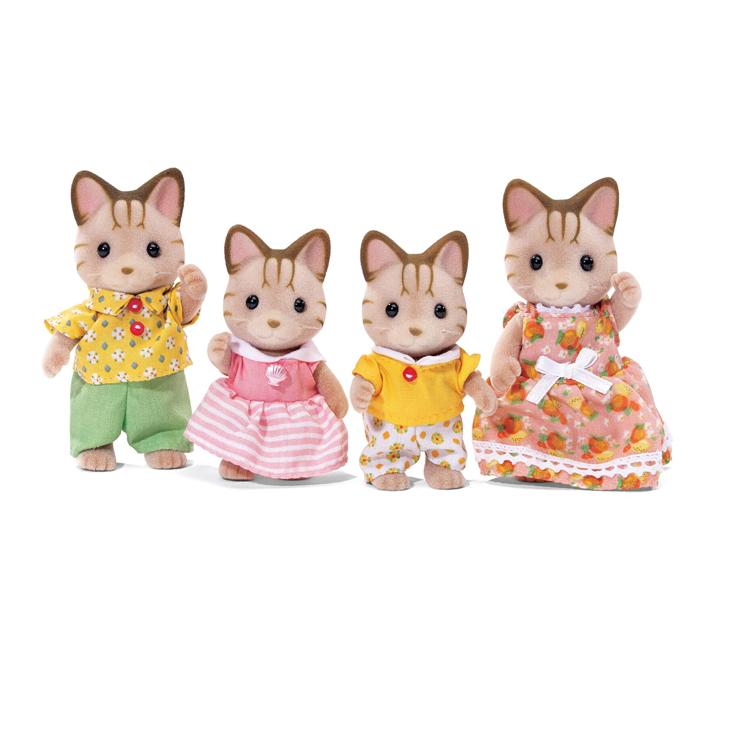 Calico Critters, Sandy Cat Family, Dolls, Dollhouse Figures, Collectible Toys, Premium, 3 inches | Amazon (US)