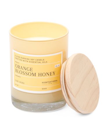 Made In Usa 11oz Orange Blossom Honey Candle | Mother's Day Gifts | Marshalls | Marshalls