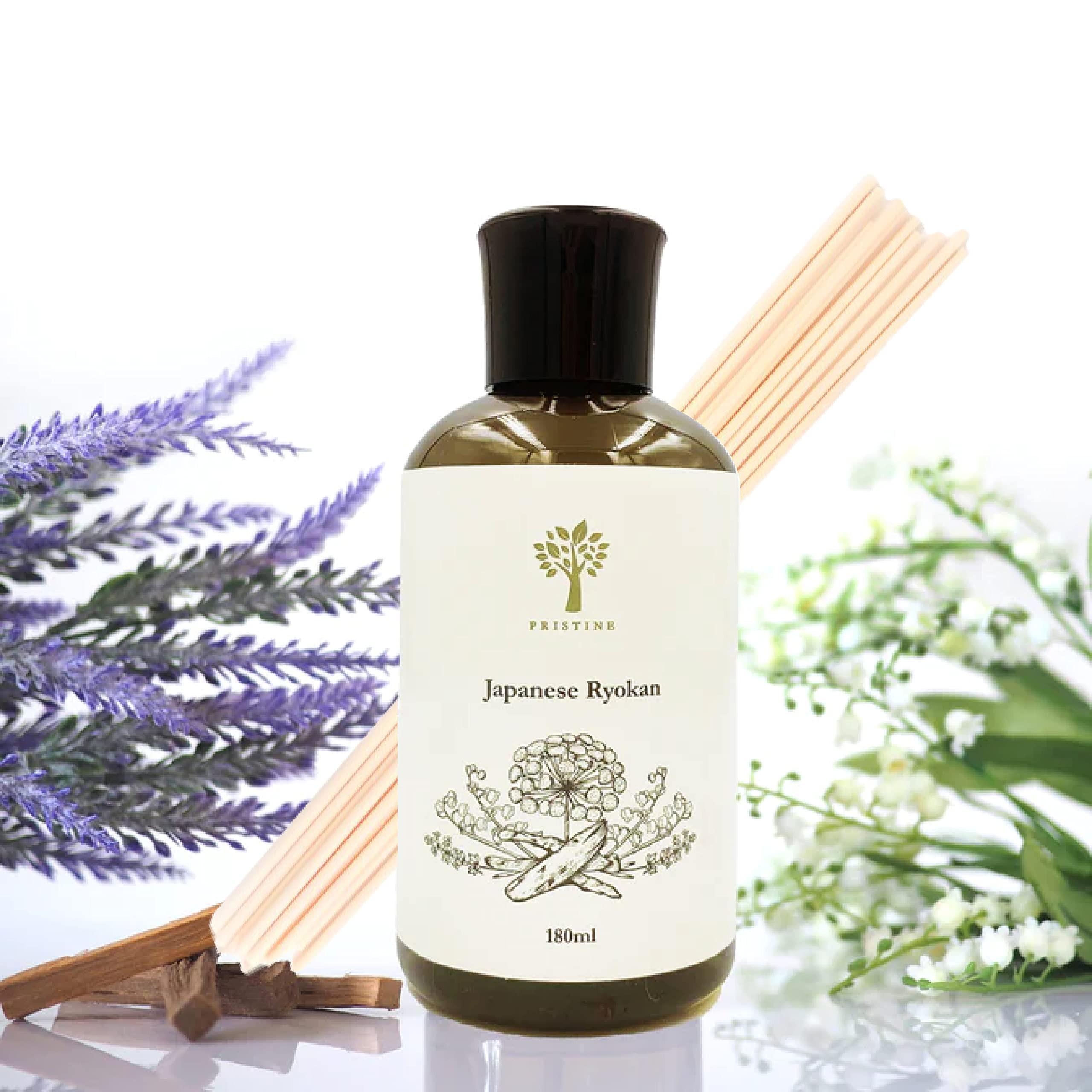PRISTINE Japanese Ryokan/Inspired by Shangri-la Hotel Reed Diffuser Refill with Free Reed Sticks ... | Amazon (US)