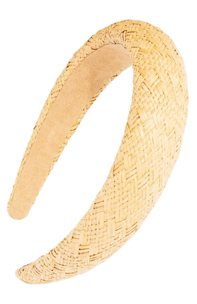 Padded Straw Headband | France Luxe