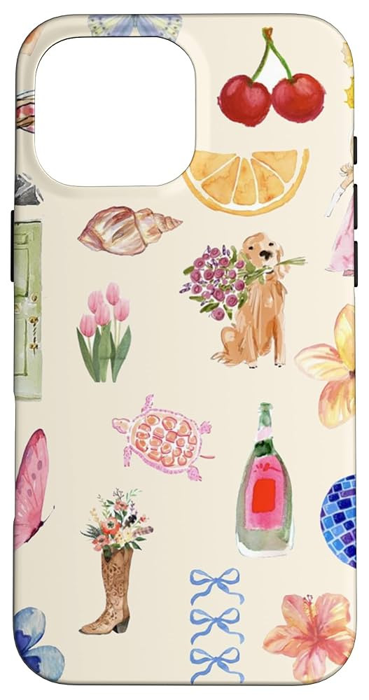 Amazon.com: iPhone 16 Pro Max Aesthetic Italian European Summer Preppy Collage Case : Cell Phones... | Amazon (US)