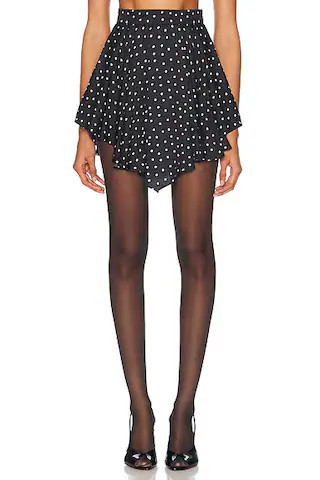 Polka Dot Mini Skirt | FWRD 