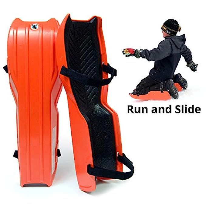 Sled Legs Wearable Snow Sleds – Fun Winter Accessories with Leg Support – Family Friendly Winter Act | Amazon (US)