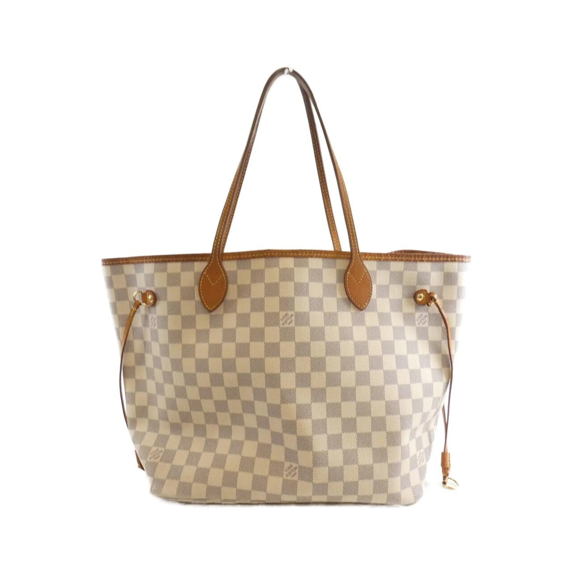 Pre-Owned Louis Vuitton Damier Azur Neverfull MM N41605 Handbag | Walmart (US)
