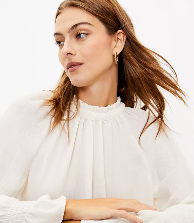 Bell Cuff Blouse | LOFT