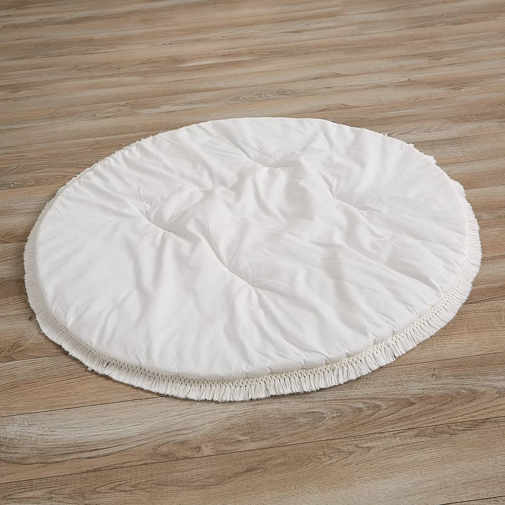 Sweet Jojo Designs Ivory Boho Bohemian Girl Boy Baby Playmat Tummy Time Infant Play Mat - Gender ... | Amazon (US)