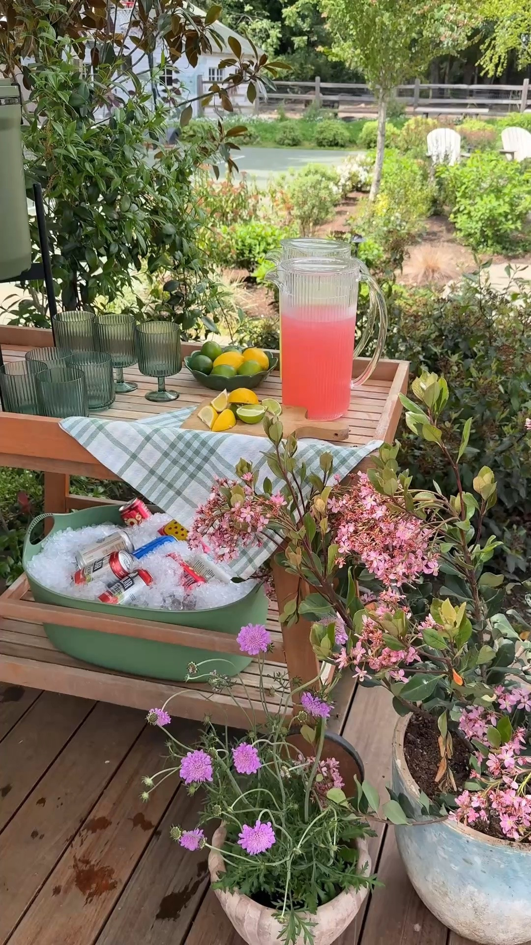 We always do a little hydration station - linked below!