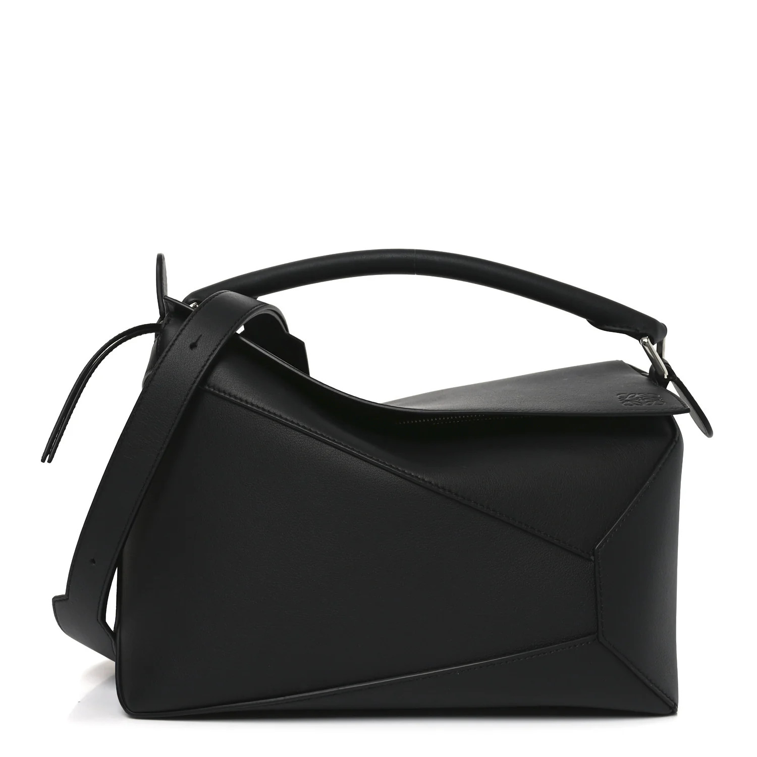 Calfskin Medium Puzzle Edge Bag Black | FASHIONPHILE (US)