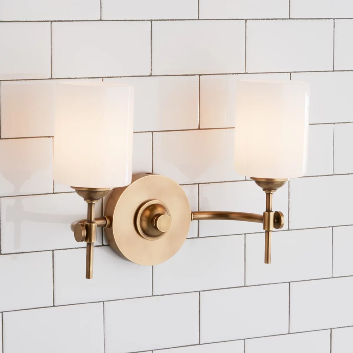 Jerdora Opal Glass Vanity Light - 2 Light | Shades of Light