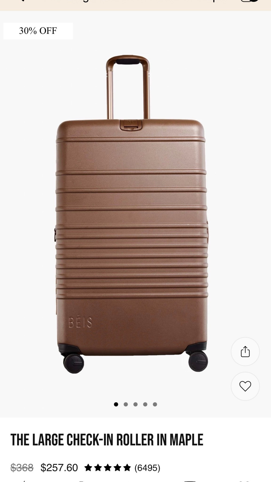 Use code “LEAK40” for 40% off all check in’s!! Been eyeing this for awhile so finally pulled the trigger!

#LTKTravel #LTKGiftGuide #LTKCyberWeek