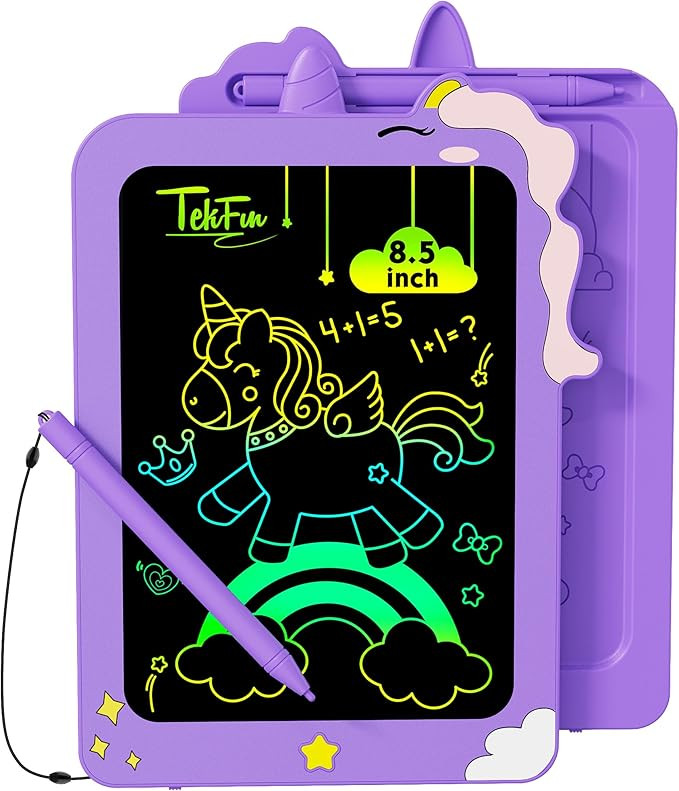 TEKFUN Birthday Gifts for Girls, 8.5inch Doodle Board, LCD Writing Tablet for Kids, Writing Pad D... | Amazon (US)