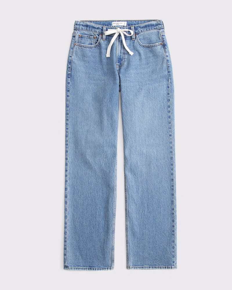 Curve Love Low Rise Baggy Jean | Abercrombie & Fitch (US)
