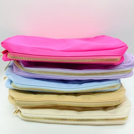 BAG ONLY Medium Nylon Zipper Pouch  Cosmetic Bag  | Etsy | Etsy (US)