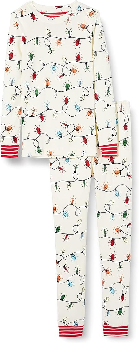 Hatley Holiday Lights Candy Stripes and Pines Family Pajamas | Amazon (US)