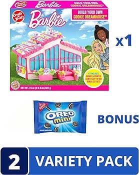 Create-A-Treat Barbie™ Dreamhouse™ Cookie Decorating Kit, 24 oz​ + Bonus OREO Mini Cookie S... | Amazon (US)