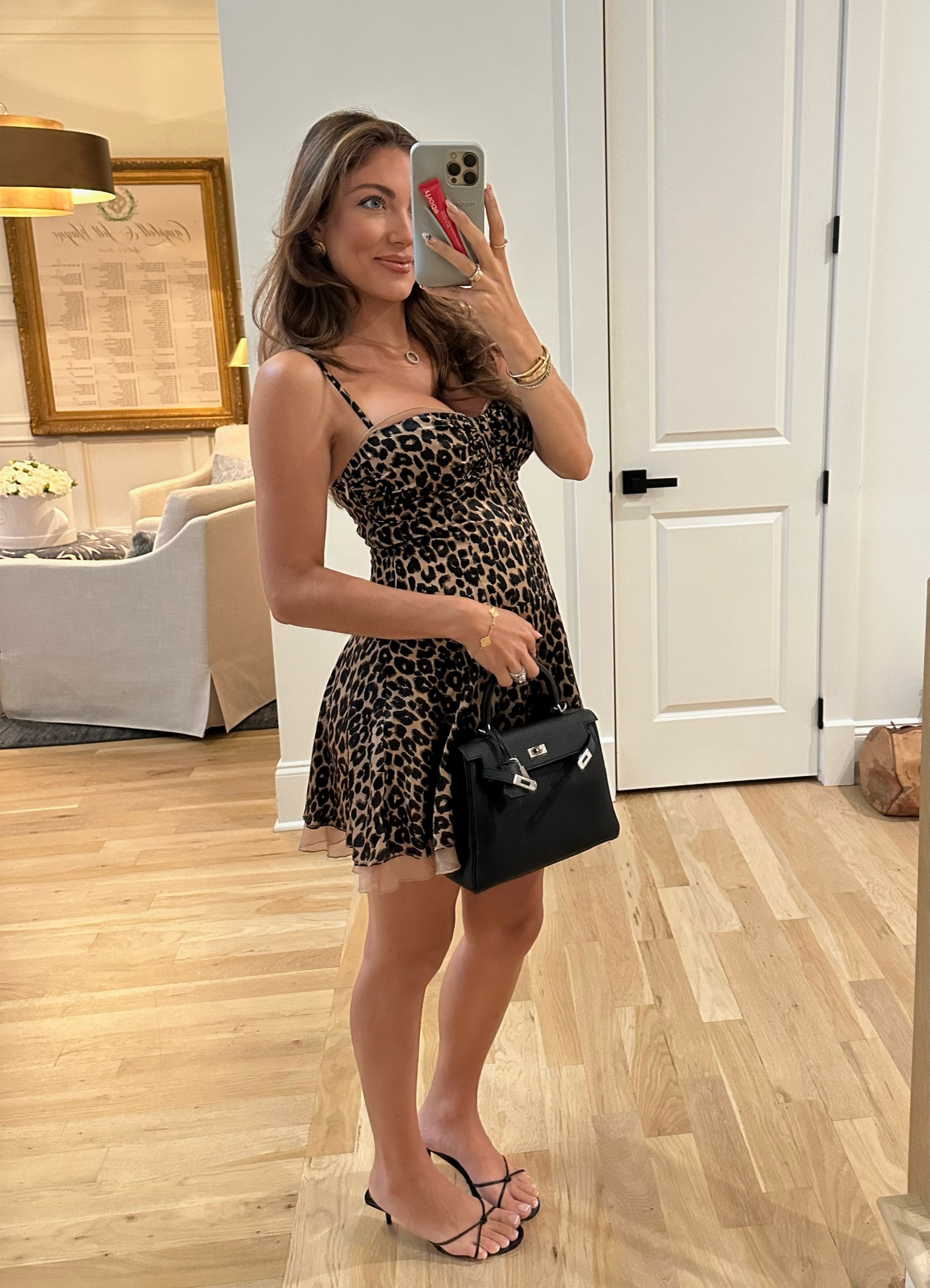 Leopard dress pregnant size 4 silk dress reformation 