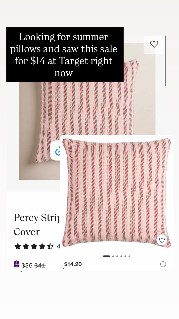 Looking for summer pillows and saw this sale for $14 at Target right now.
I linked this one and a couple other summer pillows I love 🇺🇸

#LTKSeasonal #LTKHome #LTKSaleAlert