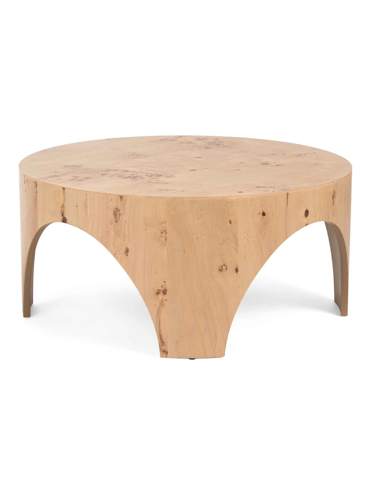 38x18 Burlwood Arch Design Coffee Table | TJ Maxx
