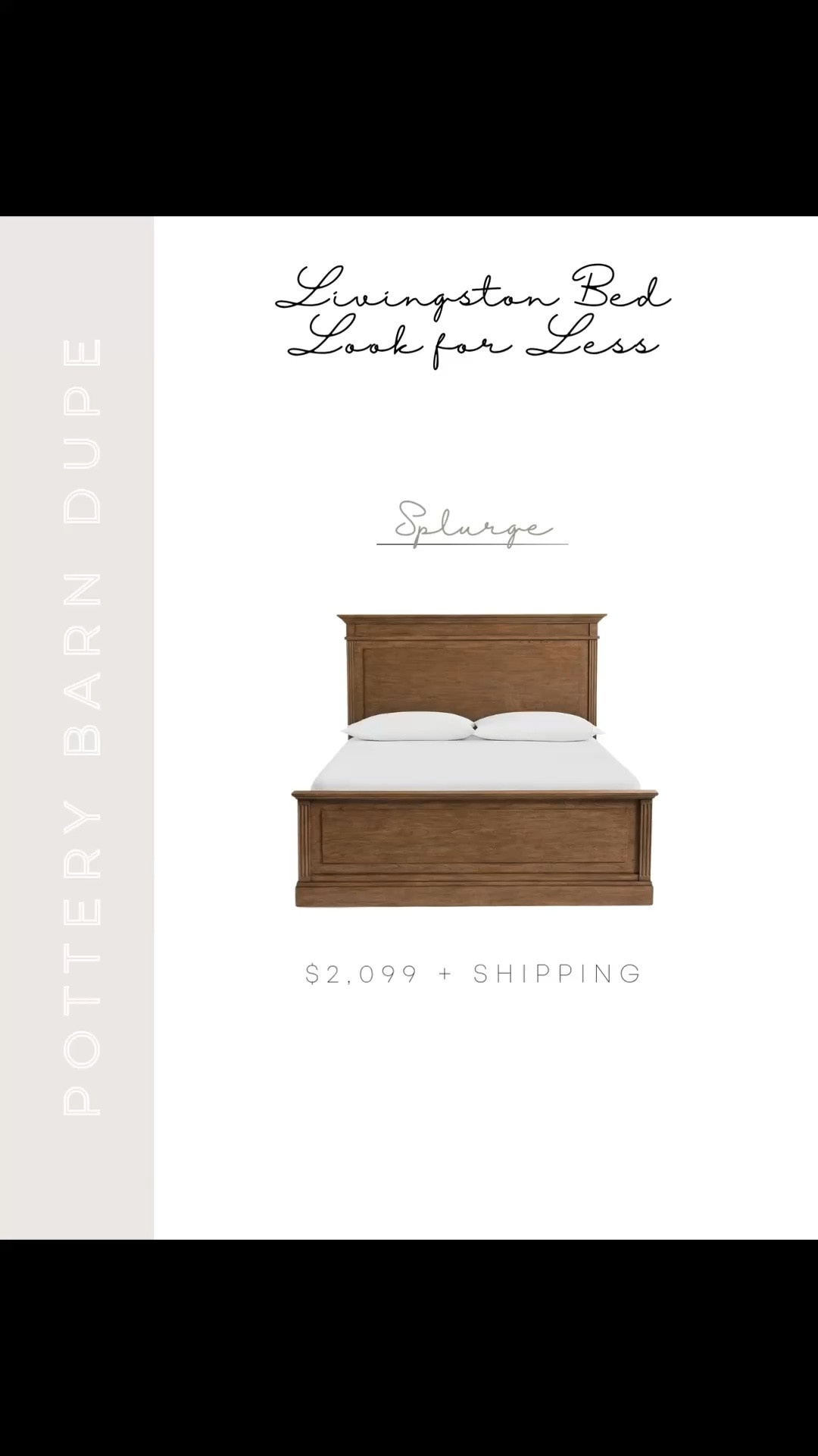 If you love the look of the Pottery Barn Livingston bed but not the price tag, these are the best look-for-less options I’ve found. Same warm wood tones and timeless style, just way more budget friendly 🤍 Linking my favorites here so you can easily compare.

#LTKSaleAlert #LTKHome
