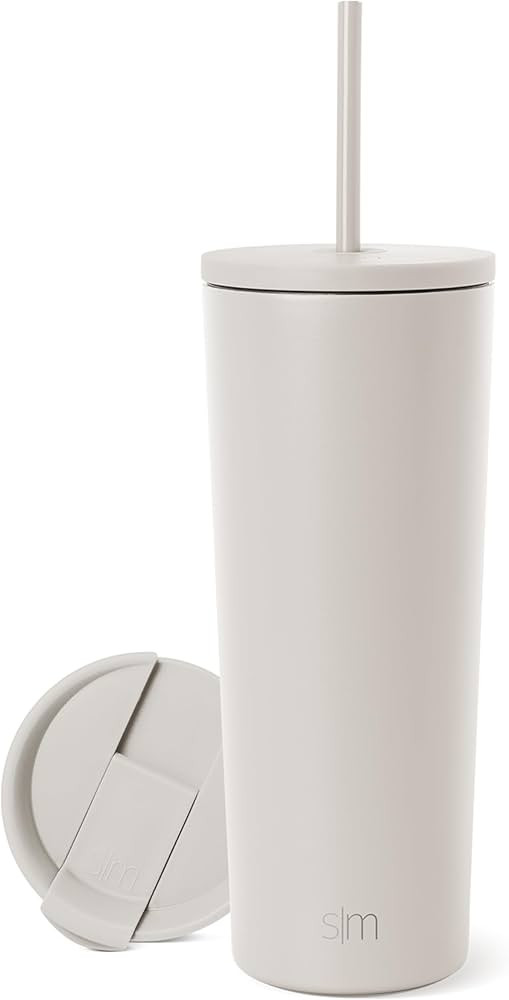 Simple Modern Insulated Tumbler with Lid and Straw | Iced Coffee Cup Reusable Stainless Steel Wat... | Amazon (US)