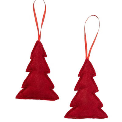 The Lakeside Collection Sets of 2 Plush Tree Ornaments - Noel | Target