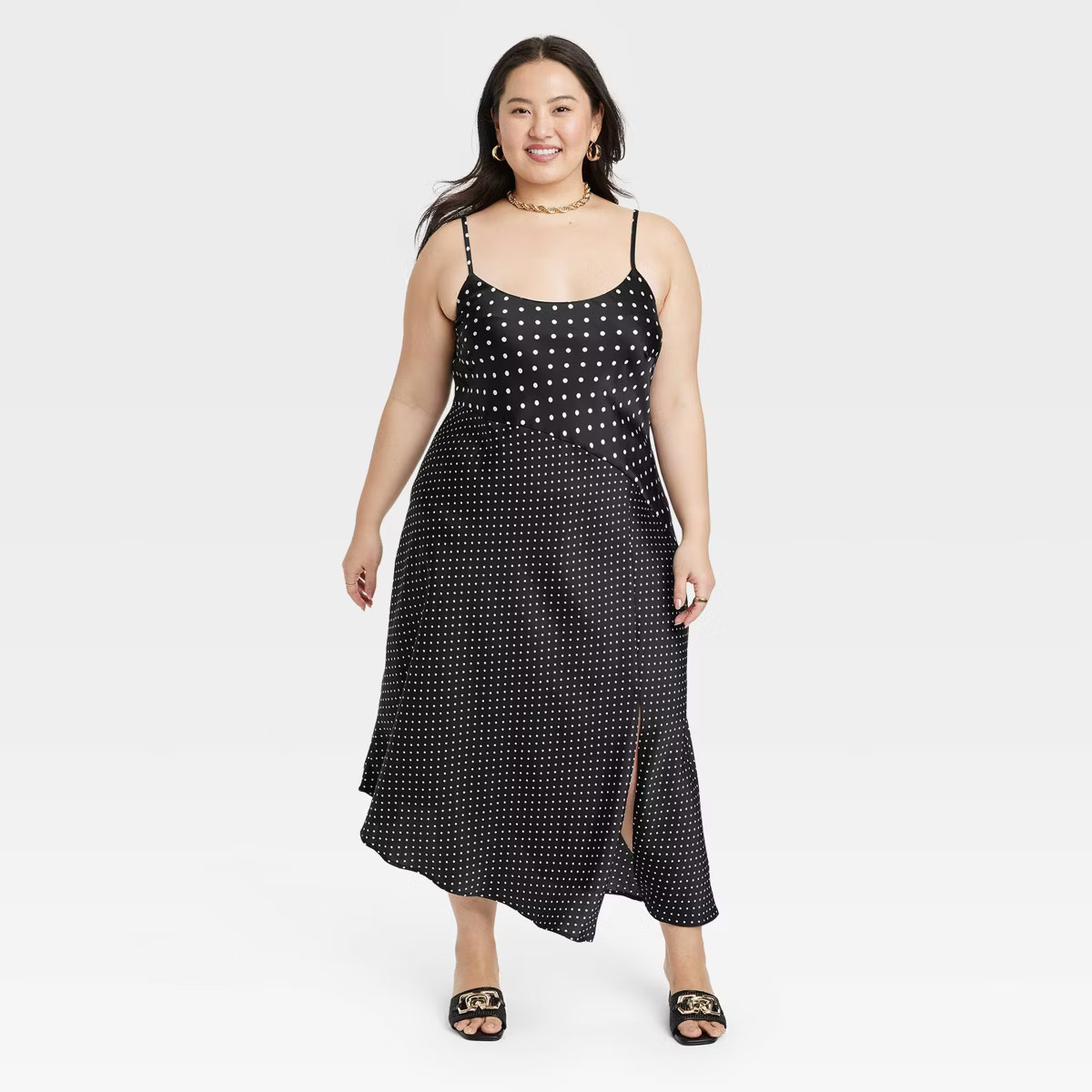 Women's Asymmetrical Midi Slip Dress - A New Day™ | Target