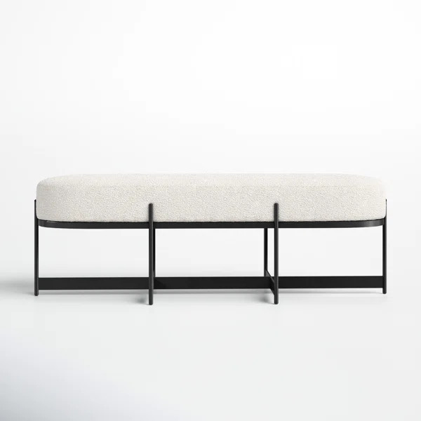 Jinny Wool Upholstered Bench | Wayfair North America