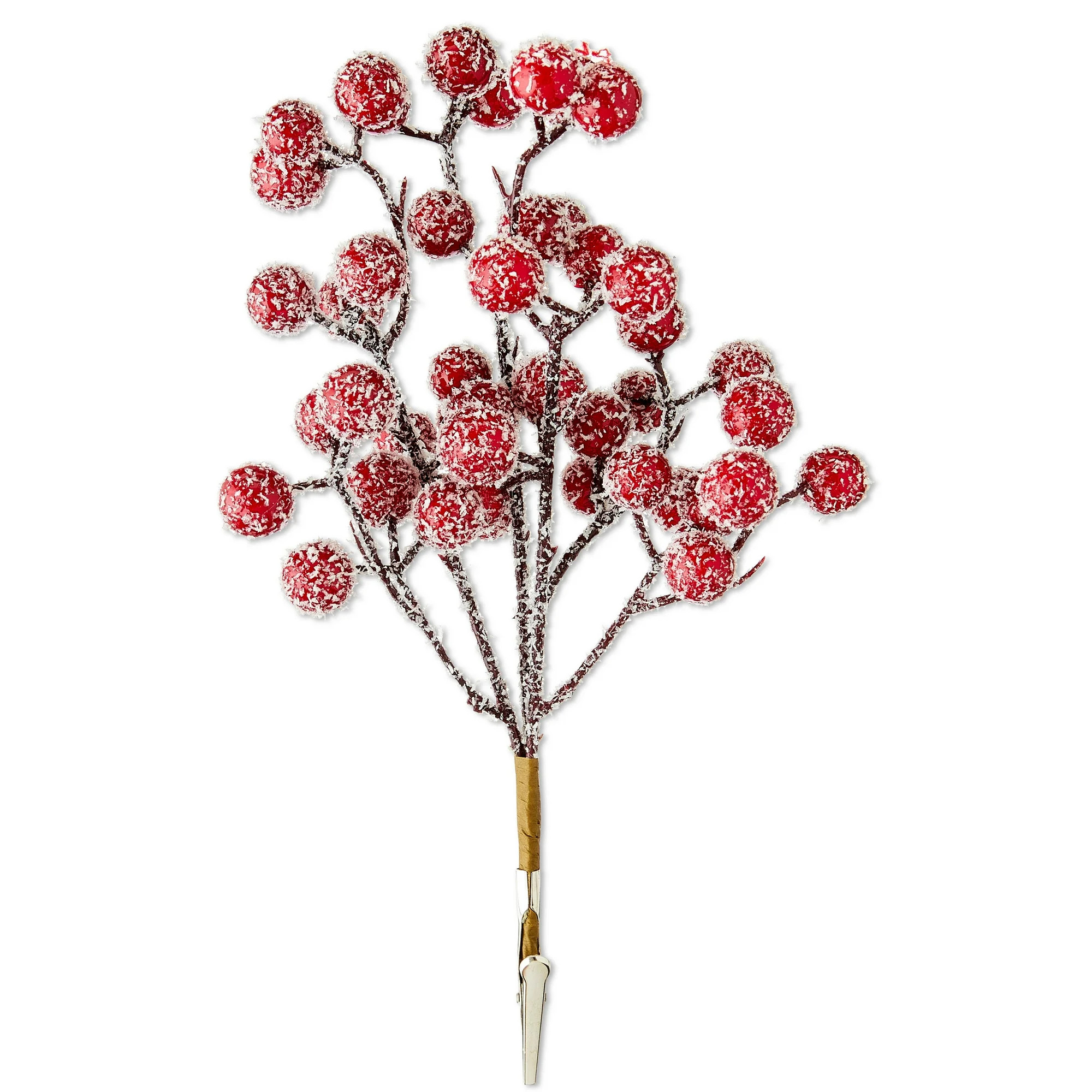 Frosted Berries Christmas Clip Ornament, Red, 9", by Holiday Time | Walmart (US)
