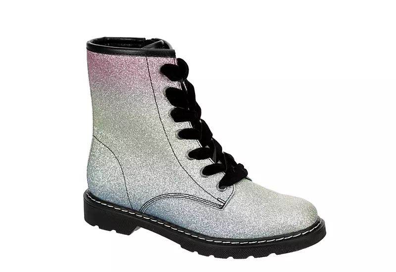 Eva & Zoe Girls Fade Combat Boot - Rainbow | Rack Room Shoes