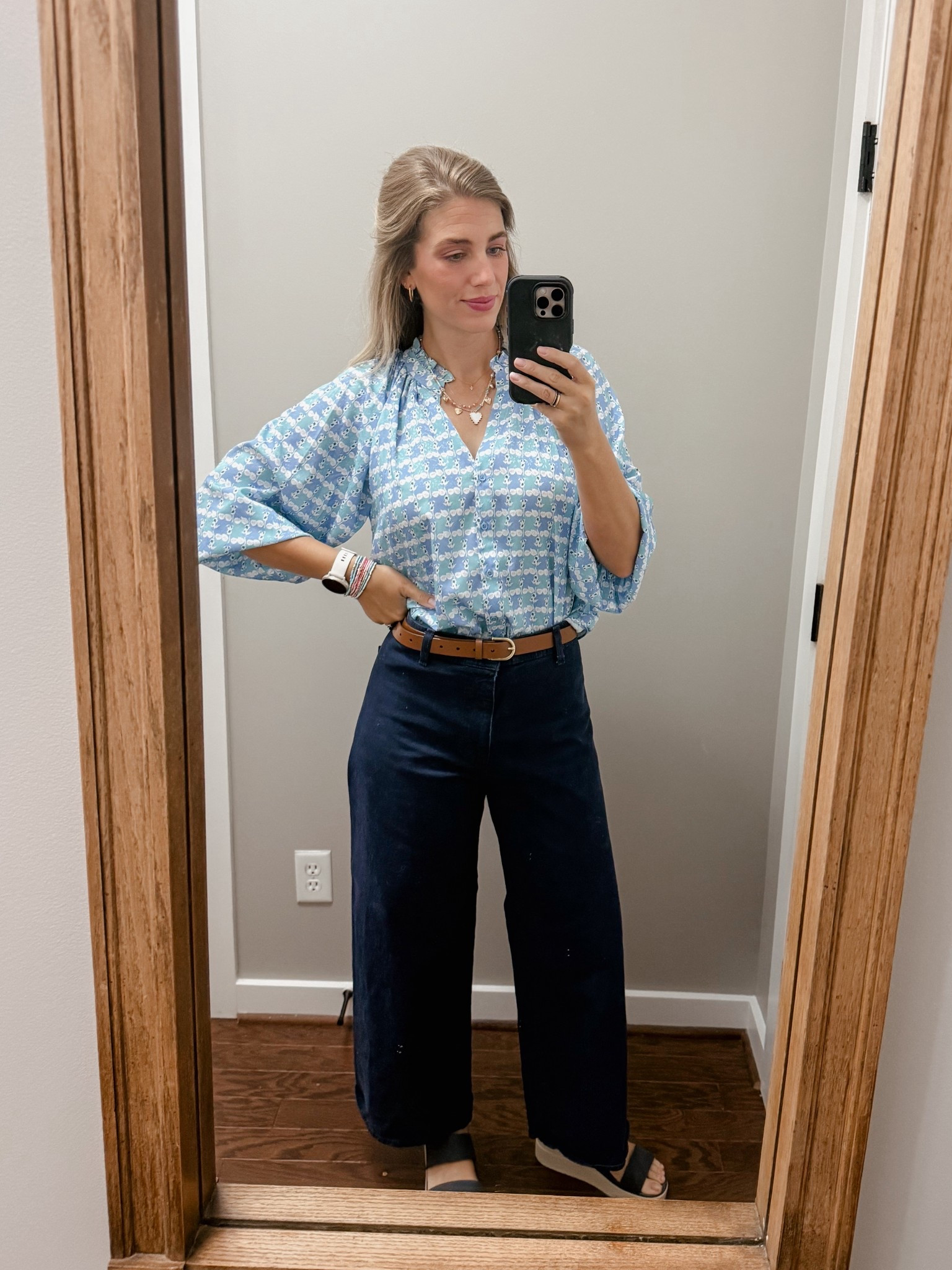 Tuckernuck Hyacinth House shirt from a couple years ago, but they still have a very similar option available. Target Sailor jeans and Croc sandals. Great mix of high and low end. Easy outfit for running errands. Work from home outfit

#LTKootd #LTKmomlife #LTKgrwm