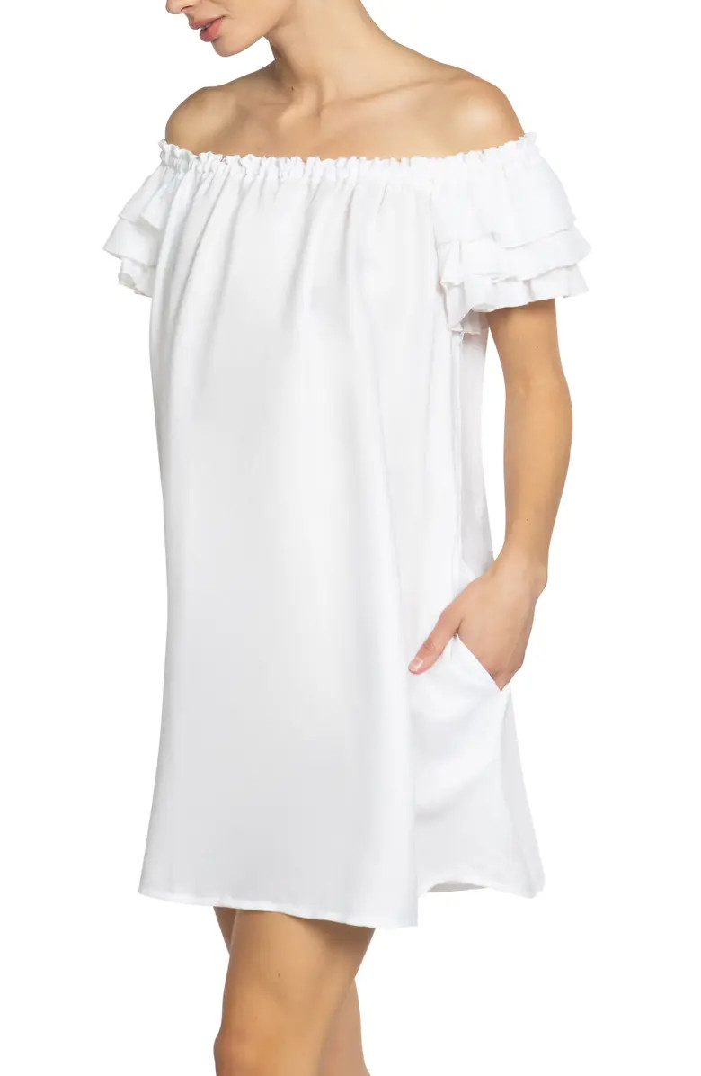 Robin Piccone Summer Ruffle Off the Shoulder Cover-Up Dress | Nordstrom | Nordstrom