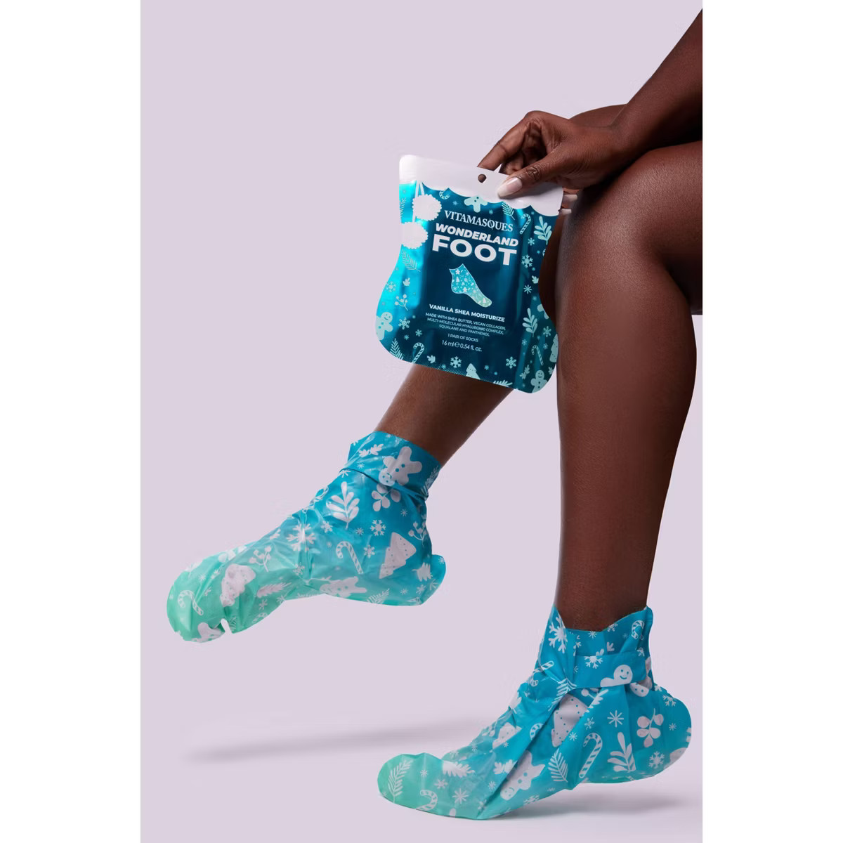 Vitamasques Stocking Stuffer - Wonderland Foot Mask - Vanilla Shea Butter Moisturize | Target