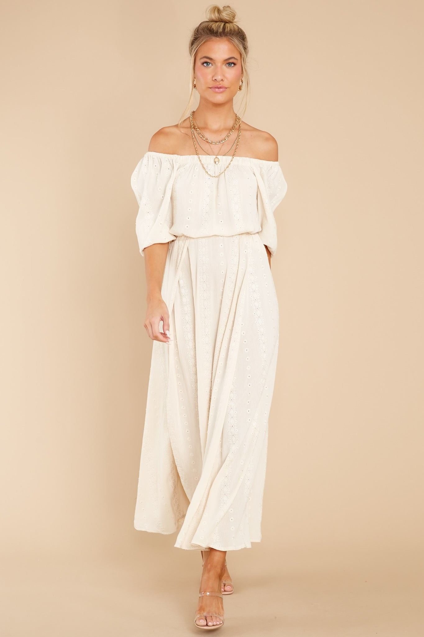 Puff Off Unbleached Top | Red Dress 