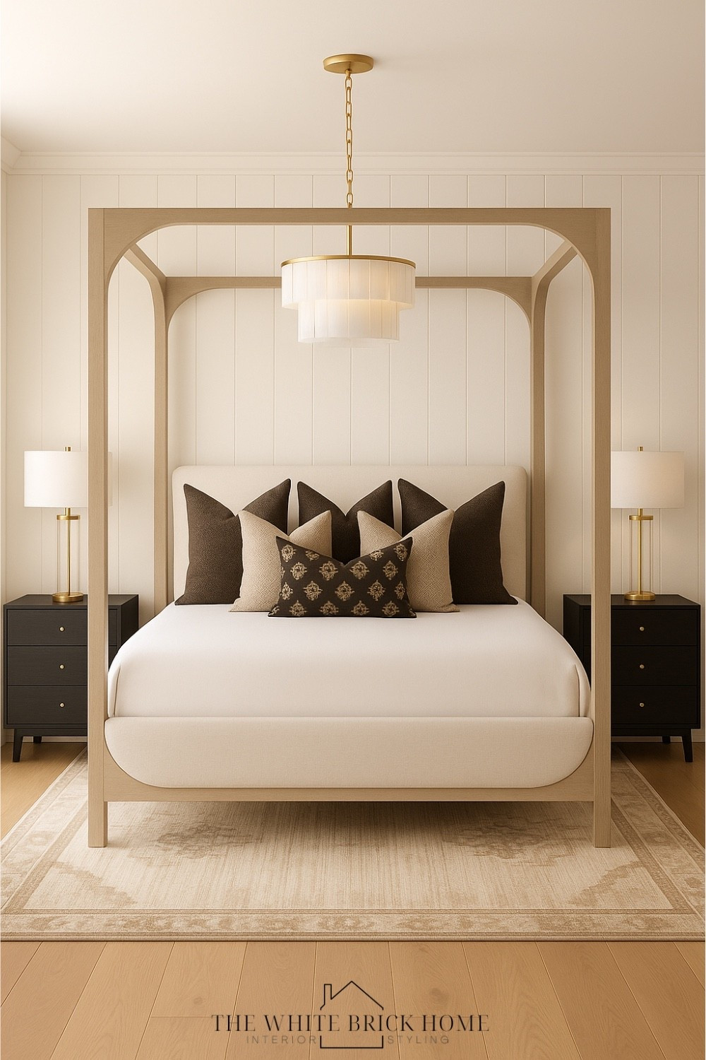 This bedroom blends modern sophistication with timeless warmth - I love this sculptural bed mixed with glass and brass lighting for a perfectly balanced room. 

Bed, bedroom, bedroom decor, bedroom lighting, bedroom chandelier, table lamp, bedding, throw pillows, nightstand, bedside table, canopy bed, area rug, neutral home, neutral bedroom, neutral home decor, crate and barrel, Wayfair, pottery barn 

#LTKStyleTip #LTKHome #LTKSaleAlert