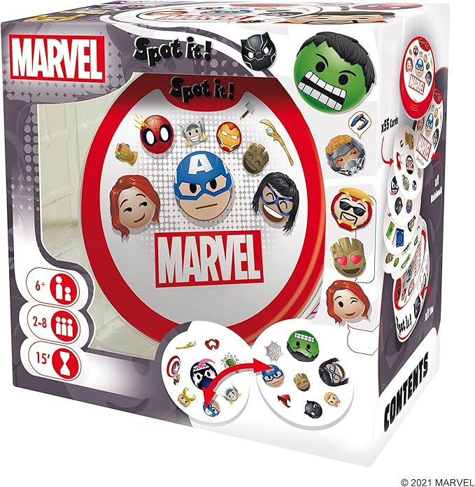 Zygomatic Spot It! Marvel Emojis Card Game | Matching Game | Fun Kids Game for Family Game Night ... | Amazon (US)