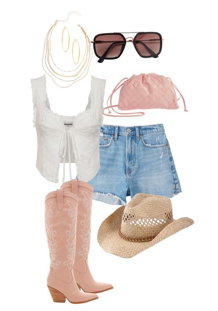 CMA Fest Weekend outfit part 2! I am a lover of pale pink so I died when I saw these boots. An easy, airy outfit for a long day on Broadway! 

country concert l country outfit l outfit ideas l pink boots l cowgirl boots 